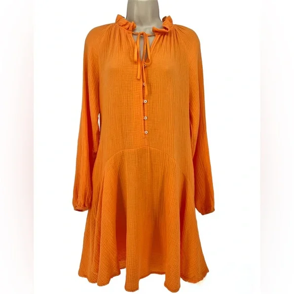 MAGASCHONI - Organic Cotton Gauze Cocktail Dress. - Picture 2 of 11